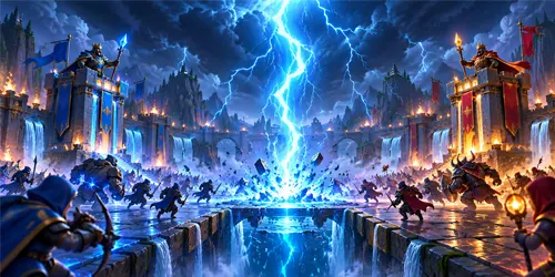 Electric fantasy battle arena for the Power Surge deck guide