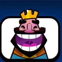 Laughing King Emote in Clash Royale