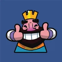 Thumbs Down King Emote in Clash Royale